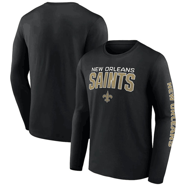 New Orleans Saints Black Go the Distance Long Sleeve T-Shirt